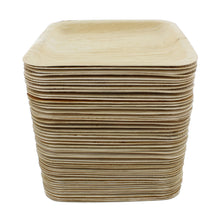 Load image into Gallery viewer, Palm Leaf Plates - 8 Inch Square Biodegradable Party Plates, 50 Pack