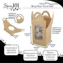 Load image into Gallery viewer, Single Cupcake Holders - 100 Pk Individual Cupcake Boxes with Inserts