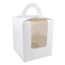 Load image into Gallery viewer, Single Cupcake Holders - 50 Pk Individual Cupcake Boxes with Inserts