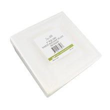 Load image into Gallery viewer, Bagasse Plates Compostable Plates 8 Inch White Paper Plates 100pk