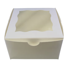 Load image into Gallery viewer, White Bakery Boxes with Window 50-Pack - Cake Boxes, Party Favor Boxes