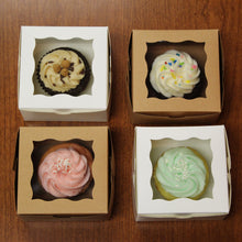 Load image into Gallery viewer, White Bakery Boxes with Window 50-Pack - Cake Boxes, Party Favor Boxes