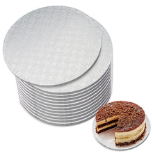 Load image into Gallery viewer, Round Cake Boards Bulk 12pk - 10 Inch Cake Drum White Smooth Edge
