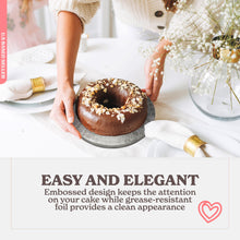 Load image into Gallery viewer, Round Cake Boards Bulk 12pk - 12 Inch Cake Drum Silver Smooth Edge