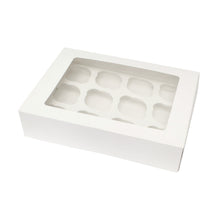 Load image into Gallery viewer, Cupcake Boxes with Insert – White Bakery Boxes, Dessert Boxes