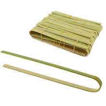 Load image into Gallery viewer, Bamboo Toaster Tongs, Disposable - Toaster Tongs Bamboo 30pk 6.3in