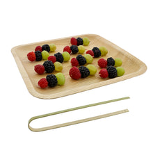 Load image into Gallery viewer, Bamboo Toaster Tongs, Disposable - Toaster Tongs Bamboo 30pk 6.3in