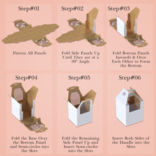 Load image into Gallery viewer, Disposable Cake Carrier with Window 14 x 14 x 16in Tall Cake Box 10pk