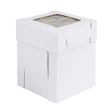 Load image into Gallery viewer, Cake Boxes with Window 8 x 8 x 10 Inch - 60pk Pastry Boxes and Lids