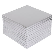 Load image into Gallery viewer, Cake Board 10 Inch Silver or Gold Floral 6 or 12 Bulk Cake Drums Set