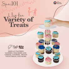 Load image into Gallery viewer, Acrylic Cupcake Stand for 40 Cup Cakes, 4 Tiered Dessert Stand Display