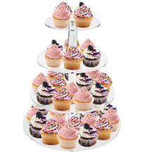 Load image into Gallery viewer, Acrylic Cupcake Stand for 40 Cup Cakes, 4 Tiered Dessert Stand Display