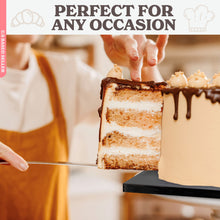 Load image into Gallery viewer, Square Cake Boards Bulk 12pk - 12 Inch Cake Drum Black Pleated Edge