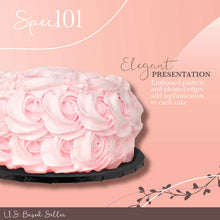 Load image into Gallery viewer, Round Cake Boards Bulk 12pk - 10 Inch Cake Drum Black Pleated Edge