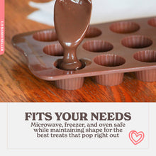 Load image into Gallery viewer, Silicone Mold Tray, 2pk - 15 Cavity Small Peanut Butter Cup Mold Trays