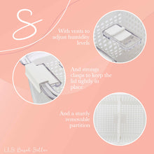 Load image into Gallery viewer, Plastic Food Storage 10in Plastic Kitchen Strainer Container with Lid