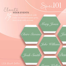 Load image into Gallery viewer, Acrylic Place Cards - 2 x 3.5IN Hexagon Acrylic Blanks, 20Pc