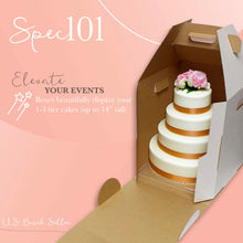 Load image into Gallery viewer, Disposable Cake Carrier Tall Cake Caddy 12x12 Cake Box 10-Pack
