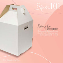 Load image into Gallery viewer, Disposable Cake Carrier Tall Cake Caddy 12x12 Cake Box 10-Pack