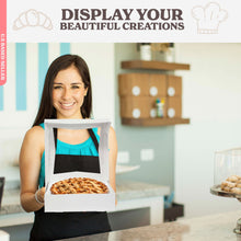 Load image into Gallery viewer, Pie Boxes with Window 10” Inch White Bakery Boxes Pie Containers 200pk