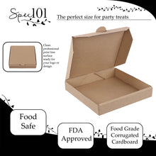 Load image into Gallery viewer, 5 Inch Kraft Mini Pizza Boxes Party Favor Cookie Cardboard Box 10-Pack