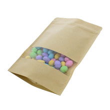 Load image into Gallery viewer, Kraft Stand Up Pouch Bags Heat Seal Bags Stand Pouches 50pk 5.9x8.6”
