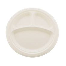 Load image into Gallery viewer, Biodegradable Bagasse Plates - 10in Sugarcane Dinner Plates, 125pk