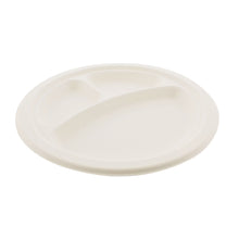Load image into Gallery viewer, Biodegradable Bagasse Plates - 10in Sugarcane Dinner Plates, 125pk