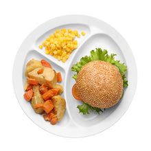 Load image into Gallery viewer, Biodegradable Bagasse Plates - 10in Sugarcane Dinner Plates, 125pk