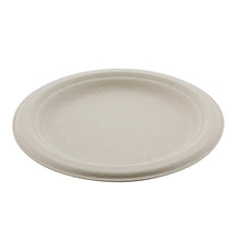 Load image into Gallery viewer, Bagasse Compostable Plates - 7in Sugarcane Dining Plates, 125pk