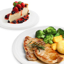 Load image into Gallery viewer, Biodegradable Bagasse Plates - 100pc Combo 7 and 10in Round Plates