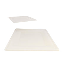 Load image into Gallery viewer, Biodegradable Bagasse Plates - 100pc Combo 8 and 10in Square Plates