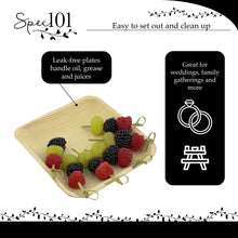 Load image into Gallery viewer, Palm Leaf Plates - 8 Inch Square Biodegradable Party Plates, 25 Pack