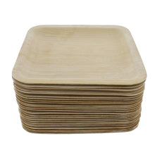 Load image into Gallery viewer, Palm Leaf Plates - 8 Inch Square Biodegradable Party Plates, 25 Pack