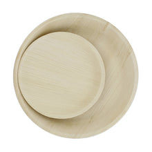 Load image into Gallery viewer, Palm Leaf Plates - 10 and 7 Inch Round Biodegradable Plates, 50Pc Set