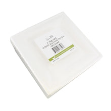 Load image into Gallery viewer, Bagasse Plates Compostable Plates 8 Inch White Paper Plates 100pk