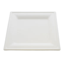 Load image into Gallery viewer, Bagasse Plates Compostable Plates 8 Inch White Paper Plates 100pk