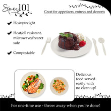 Load image into Gallery viewer, Disposable Dinnerware Set 250pc Beige Sugarcane Plates and Utensils