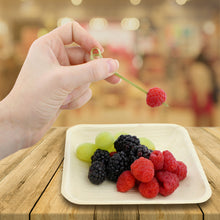 Load image into Gallery viewer, Bamboo Knotted Picks - 3.5IN Bamboo Martini Skewers Toothpicks, 1000pc