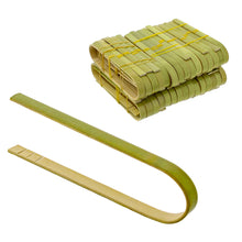 Load image into Gallery viewer, Bamboo Toaster Tongs, Disposable - Toaster Tongs Bamboo 60pk 3.9in