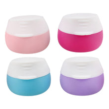 Load image into Gallery viewer, Travel Cream Container Jars 4pc Silicone Cosmetic Containers With Lids