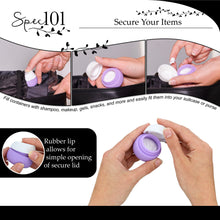 Load image into Gallery viewer, Travel Cream Container Jars 4pc Silicone Cosmetic Containers With Lids