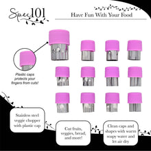 Load image into Gallery viewer, Vegetable Chopper 12 Mini Flower Animal and Shape Food Chopper Pieces