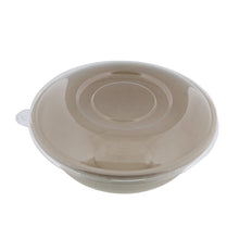 Load image into Gallery viewer, Sugarcane Paper Disposable Bowls with Lids 50pk 28oz Disposable Bowls