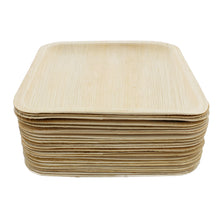 Load image into Gallery viewer, Palm Leaf Plates - 10 Inch Square Biodegradable Party Plates, 25 Pack
