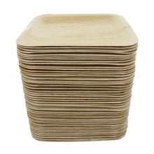 Load image into Gallery viewer, Palm Leaf Plates - 8 Inch Square Biodegradable Party Plates, 50 Pack
