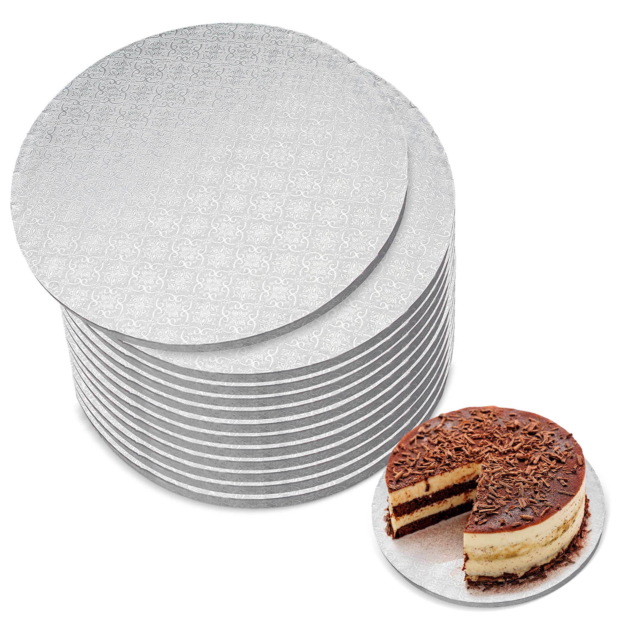 thumbnail image 2 of Cake Boards Square - Sturdy 1/2 Inch Thick Drums - 10 2 of 14
