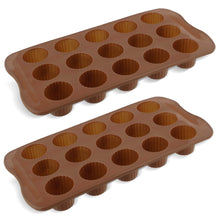Load image into Gallery viewer, Silicone Mold Tray, 2pk - 15 Cavity Small Peanut Butter Cup Mold Trays
