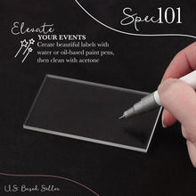Load image into Gallery viewer, Acrylic Place Cards - 2 x 3.5IN Rectangle Acrylic Blanks, 100Pc
