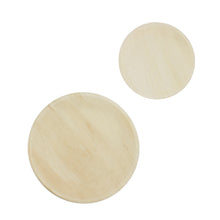 Load image into Gallery viewer, Palm Leaf Plates - 10 and 7 Inch Round Biodegradable Plates, 50Pc Set
